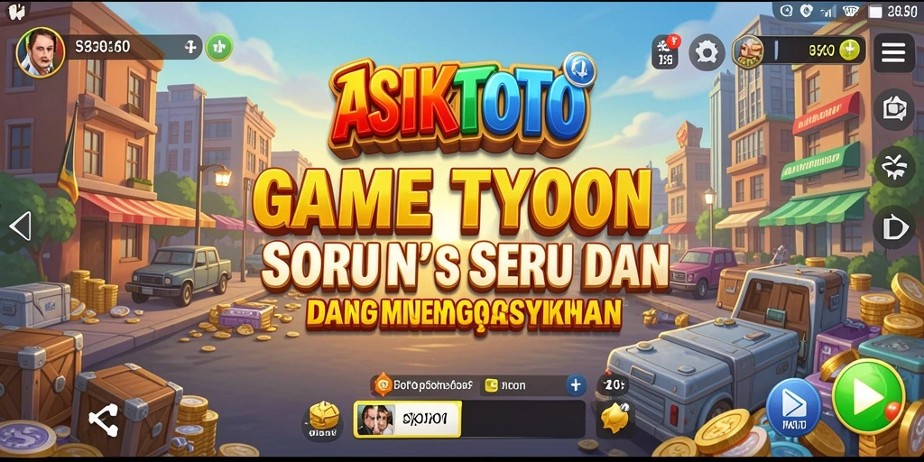 Screenshot gameplay ASIKTOTO yang menampilkan keseruan manajemen bisnis Tycoon.