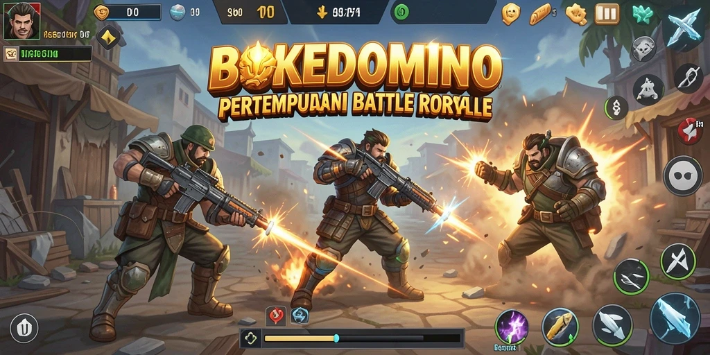 Gameplay BOKEDOMINO yang menegangkan dan mendebarkan.