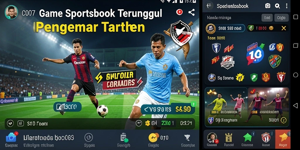 Tampilan gameplay <strong>C0077</strong> saat memasang taruhan olahraga secara langsung.