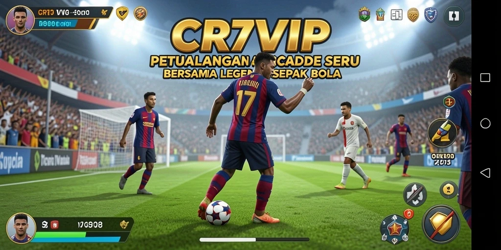 Tampilan gameplay seru dan fitur unik dari CR7VIP.