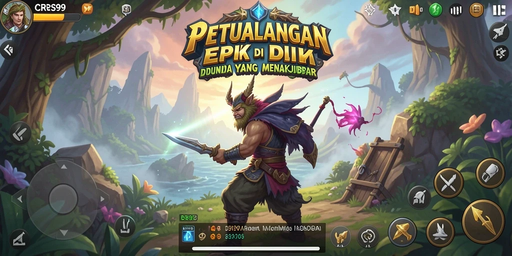 Gameplay seru di dunia petualangan yang luas.