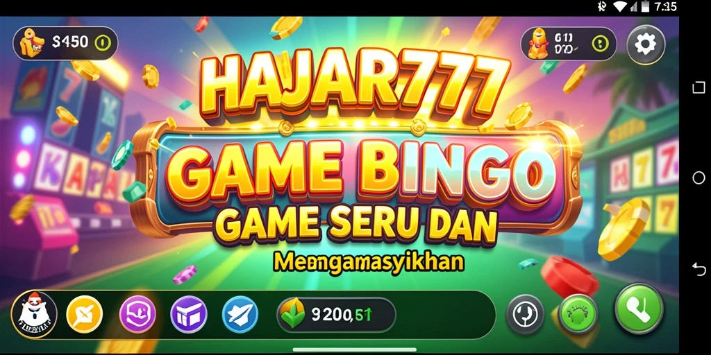 Tampilan gameplay menegangkan dan menyenangkan dari HAJAR777.