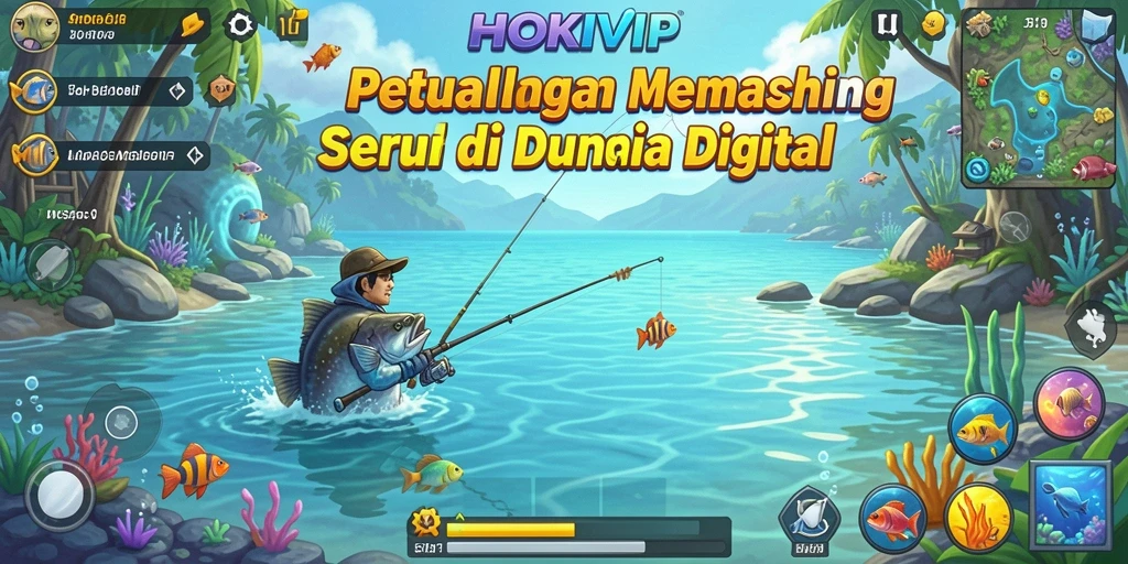 Gameplay seru HOKIVIP dengan teknik memancing yang menarik.