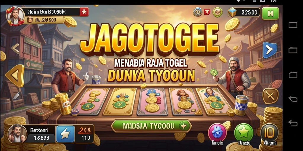 Tampilan screenshot utama dari gameplay JAGOTOGEL yang penuh aksi Tycoon.