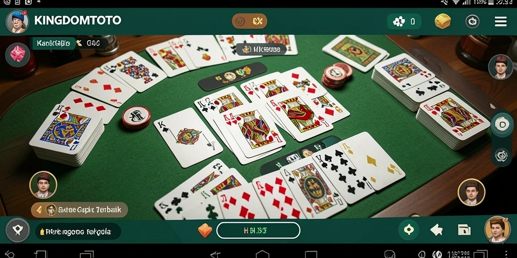 Gambaran menarik dari gameplay Gaple di KINGDOMTOTO.