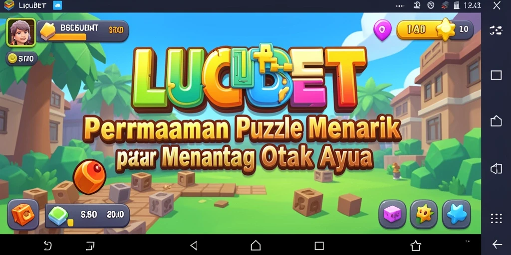 Screenshot gameplay LUCUBET menampilkan tantangan puzzle yang menarik.