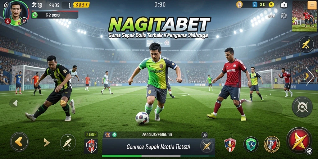 Tampilan menarik gameplay sepak bola di NAGITABET.