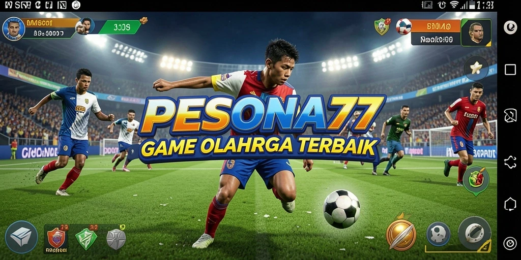 Tampilan gameplay PESONA77 yang menegangkan di arena olahraga.