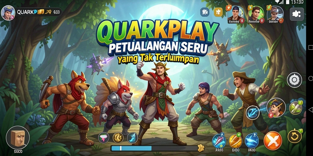 Tampilan gameplay QUARKPLAY yang menakjubkan dalam dunia petualangan.