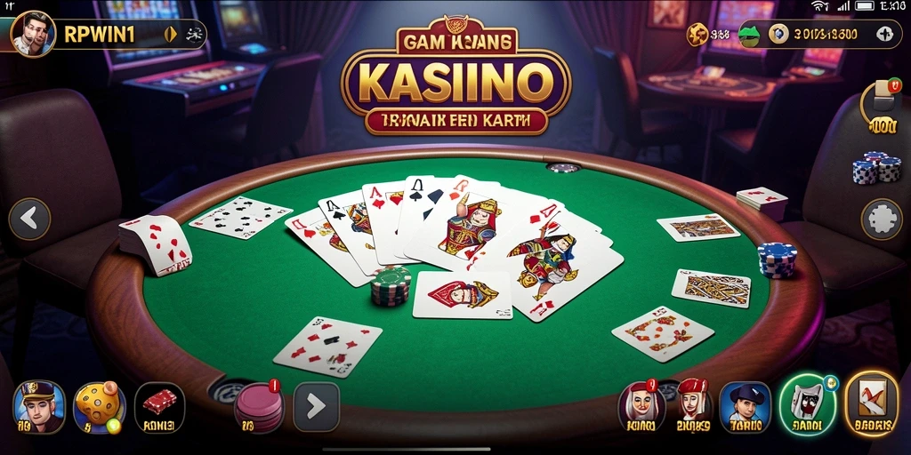 Tampilan menarik dari gameplay Kasino yang seru dan menantang.