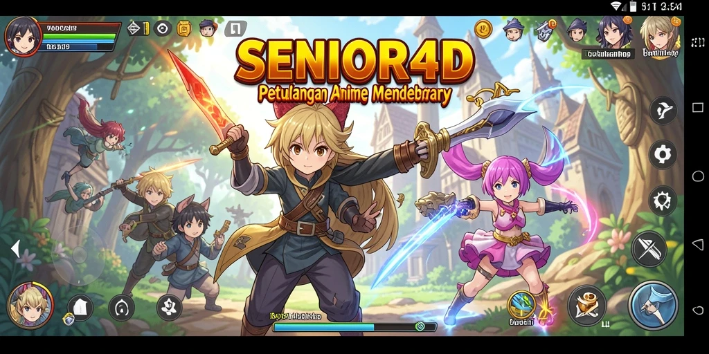 Tampilan gameplay SENIOR4D yang memikat dan penuh aksi.