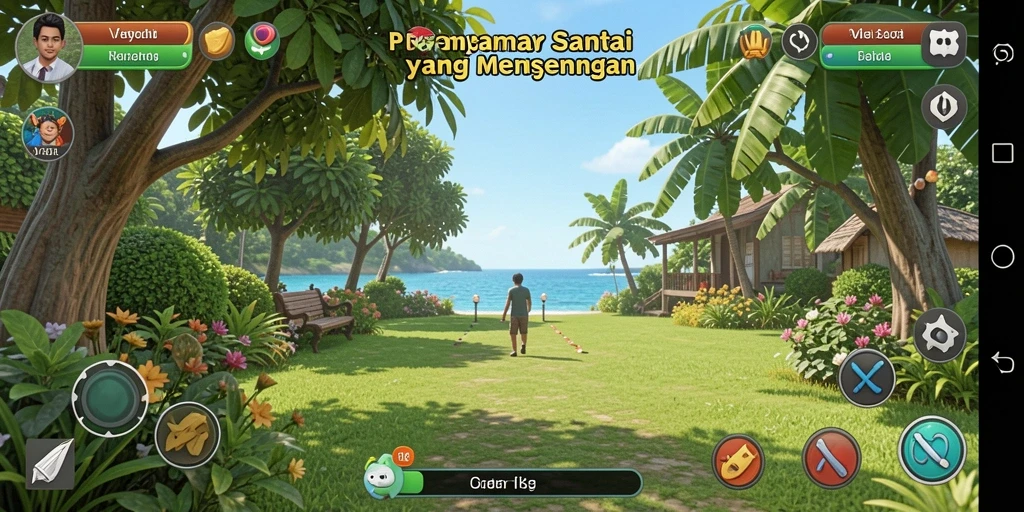 Tampilan gameplay V07 yang ceria dan menghibur.