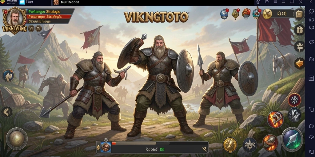 Tampilan gameplay yang mendebarkan dalam VIKINGTOTO dengan strategi yang dinamis.