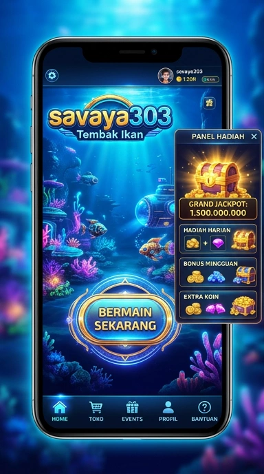 Tampilan utama aplikasi savaya303 dengan berbagai pilihan aplikasi.